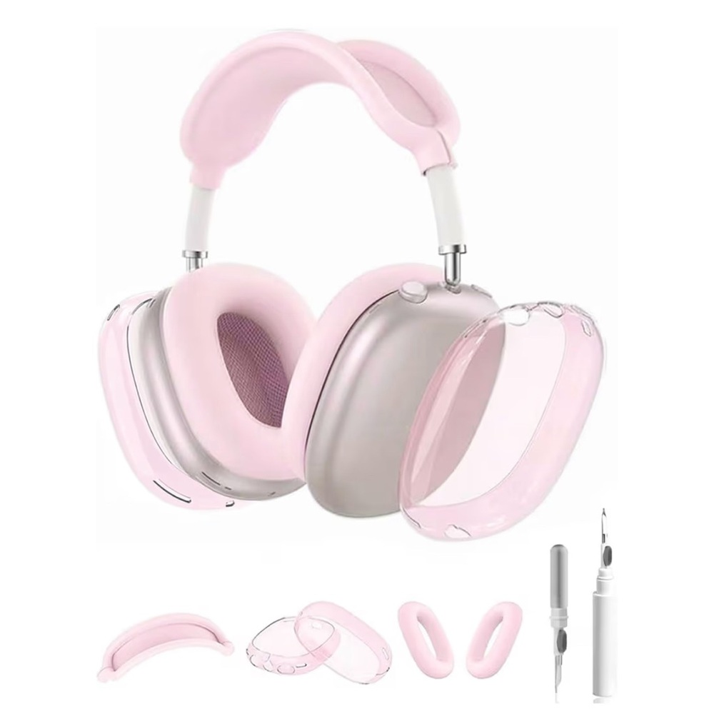 AirPod Max Case, HYZYey Clear TPU Protective Ear Pad Covers/Ear Cups Cover